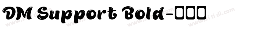 DM Support Bold字体转换